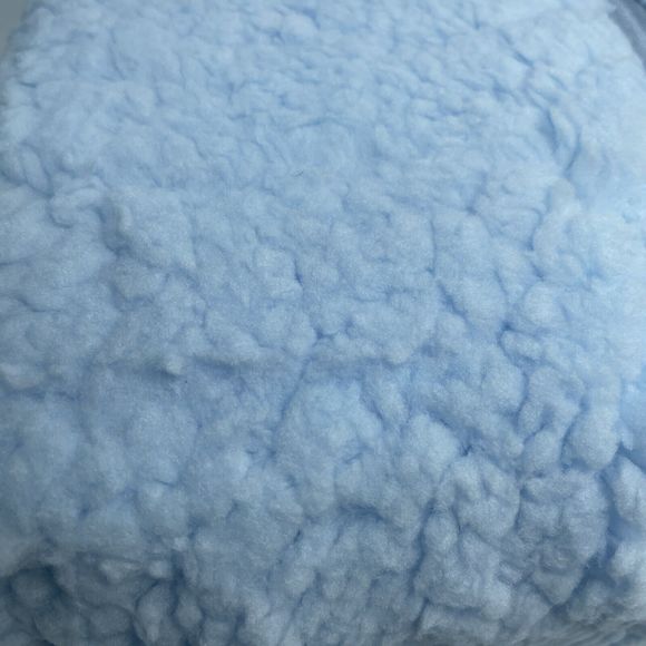 Blue Mello Blue Fluffy Sherpa Baby Swaddle Wrap 22" x 11" NEW in box Gift Ready - Picture 3 of 11